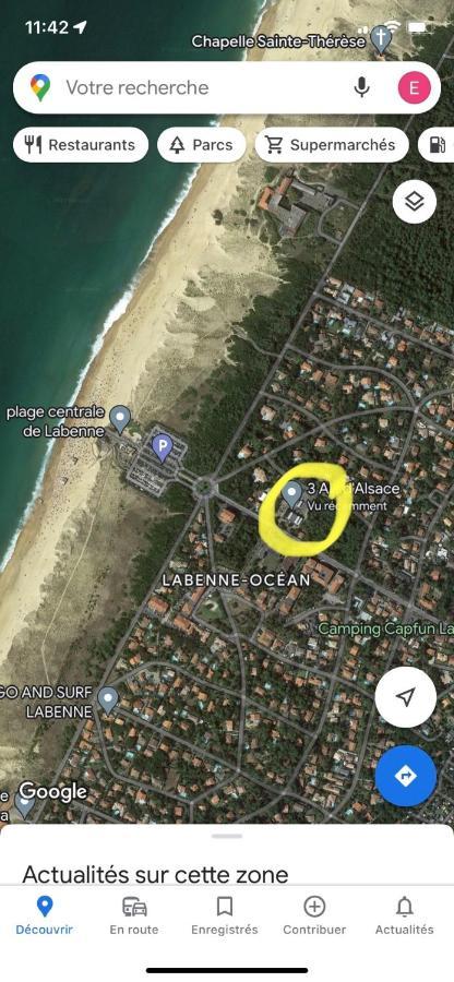 Rez De Chaussee Bord De L Ocean ลาแบ็นน์ ภายนอก รูปภาพ